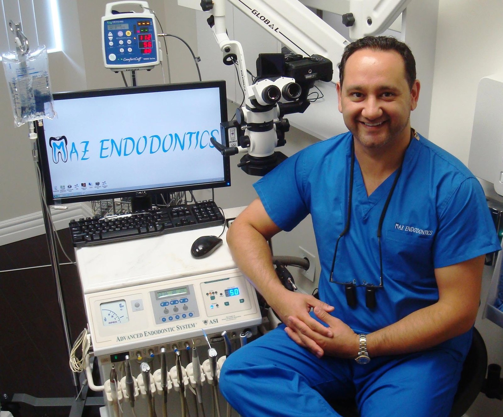 Dr. Maz Ebrahimi, DMD — board-certified endodontist, Beverly Hills